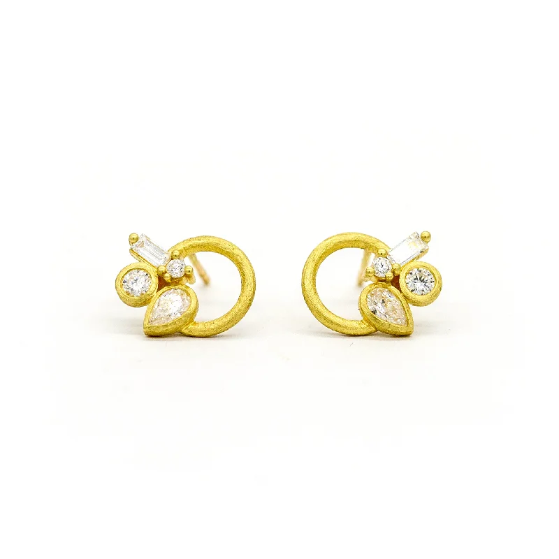 Your Dream Jewelry At Dream Prices Diamond Lasso Cluster Circle Studs