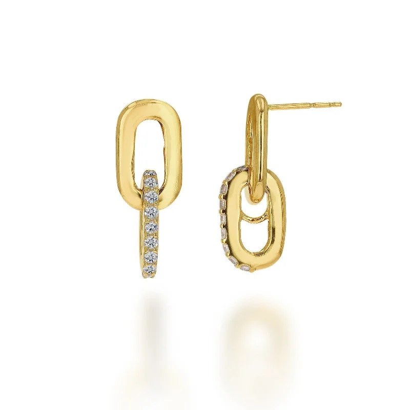 Discounted Jewelry For A Glamorous Look Rachel Reid Diamond Link Drop Earrings