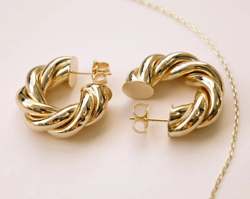 Shop Dazzling Jewelry With Special Promotional Discounts "ella" Hoop Earrings