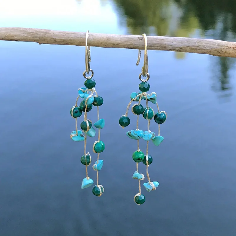 Affordable Glamour – Premium Jewelry At Special Prices Floating Earrings - Turquoise, Thailand