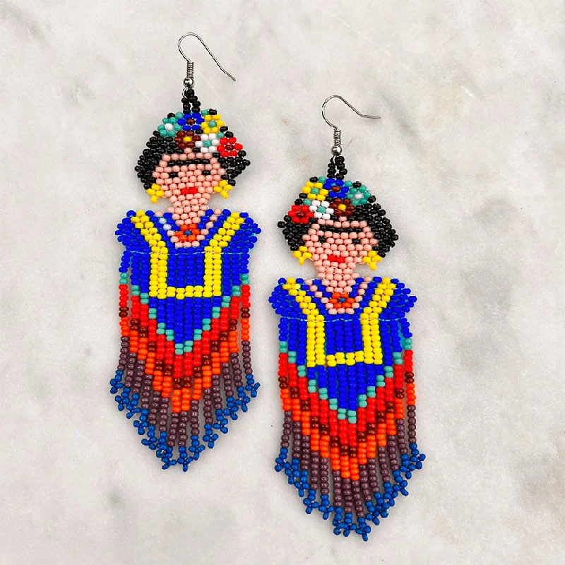 Shop Fine Jewelry With Amazing Deals Frida Kahlo Statement Earrings, Guatemala