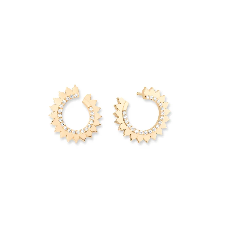 Stunning Statement Jewelry, Unbeatable Discounts Gold Front Facing Hoops