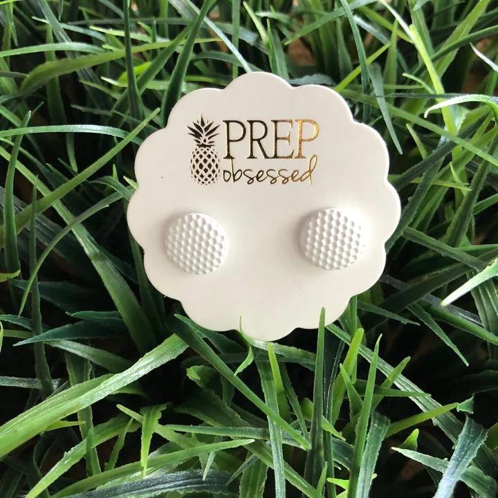 Exclusive Jewelry Sale – Shine For Less Golf Ball Signature Enamel Studs by Prep Obsessed