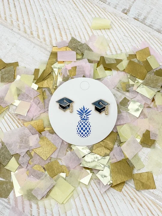 Get The Best Deals On Timeless Jewelry Pieces Graduation Cap Signature Enamel Studs by Prep Obsessed Get The Best Deals On Timeless Jewelry Pieces Graduation Cap Signature Enamel Studs by Prep Obsessed