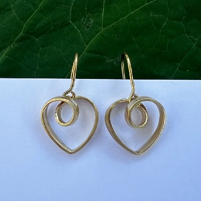 Jewelry Flash Sale – Stylish Designs At Unbeatable Rates Heart To Heart Earrings - Brass, Indonesia