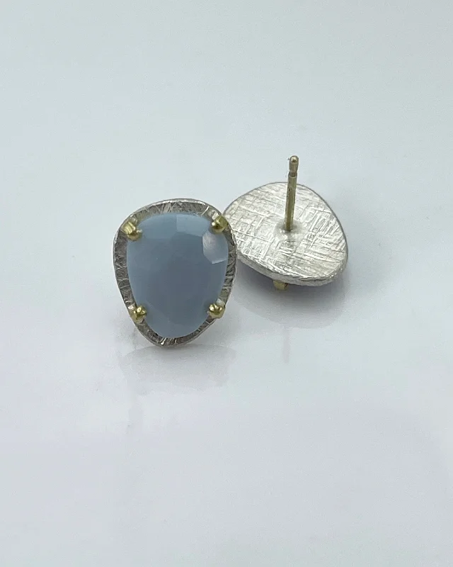 Handcrafted Jewelry Sale – Unique Designs At Low Prices Heather Guidero Blue Opal Post Earrings