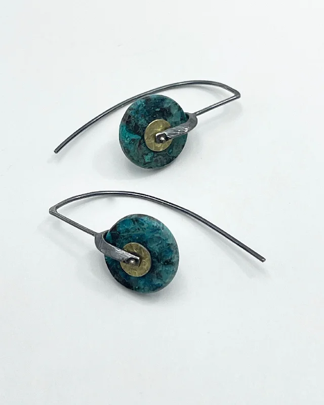Bestselling Jewelry At Special Promotional Rates Heather Guidero Chrysocolla Bridle Bit Earrings Bestselling Jewelry At Special Promotional Rates Heather Guidero Chrysocolla Bridle Bit Earrings