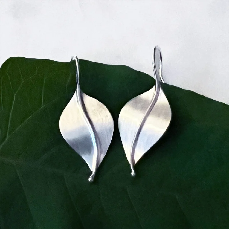 Huge Savings On Timeless Jewelry Collections In Leaf Earrings - Sterling Silver, Indonesia