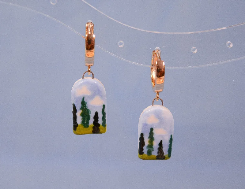 Modern Statement Jewelry For Bold Styling Italian Cypress Earrings