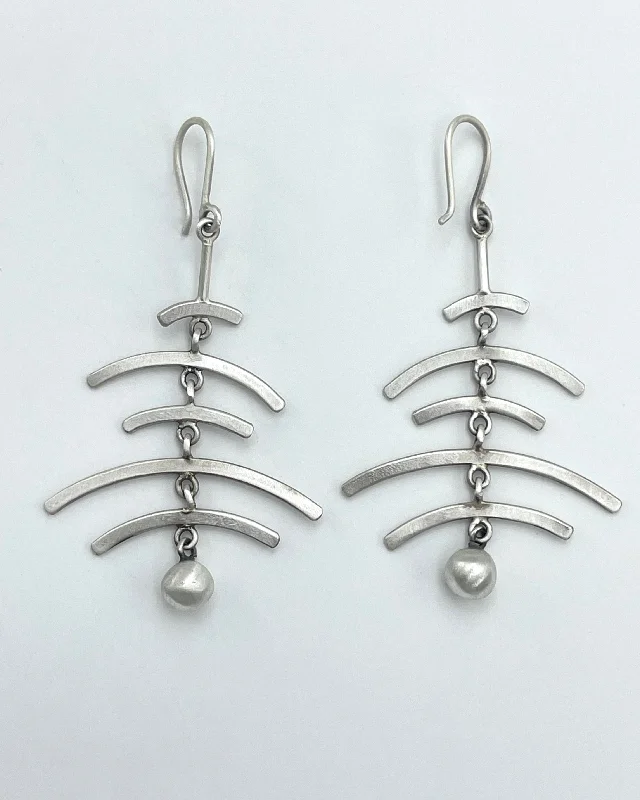 Affordable Luxury Jewelry For Every Occasion Jane Diaz Large Arcs with Ball Dangle Earrings Affordable Luxury Jewelry For Every Occasion Jane Diaz Large Arcs with Ball Dangle Earrings
