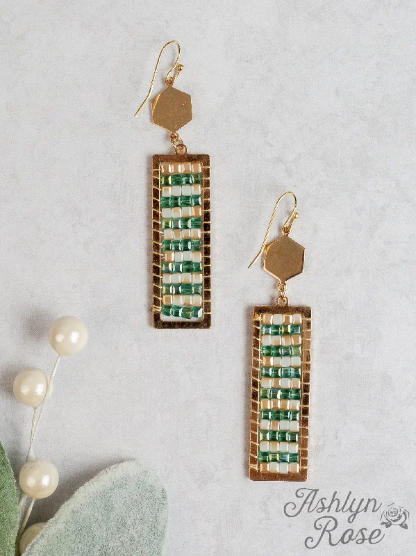 Unmissable Deals On Handmade Jewelry Collections Layers of Sparkle Rectangle Sparkle Earrings, Green Unmissable Deals On Handmade Jewelry Collections Layers of Sparkle Rectangle Sparkle Earrings, Green
