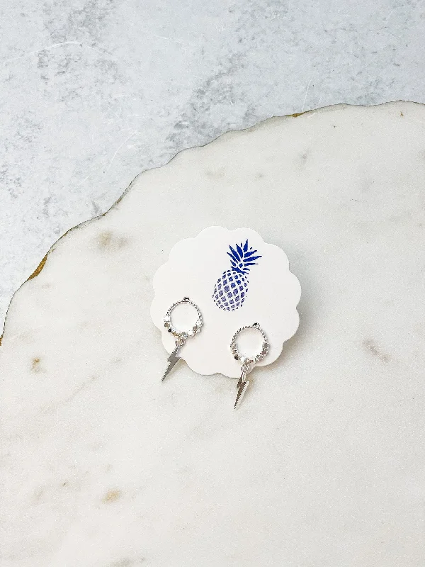 Huge Savings On Timeless Jewelry Collections Lightning Bolt Drop Earrings - Silver