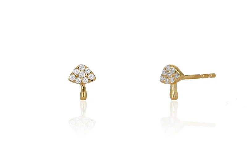 Handcrafted Jewelry Sale – Unique Designs At Low Prices Rachel Reid Mini Diamond Mushroom Earrings Handcrafted Jewelry Sale – Unique Designs At Low Prices Rachel Reid Mini Diamond Mushroom Earrings