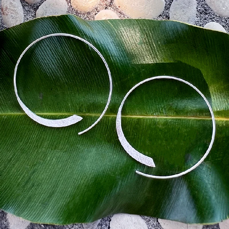 Shop Fine Jewelry With Exclusive Savings Misty Moonlight Hoop Earrings - Sterling Silver, Indonesia