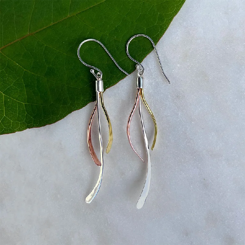 Best Jewelry Sale Prices – Limited-Time Offer Triple Joy Earrings - Sterling, Copper, Brass - Indonesia