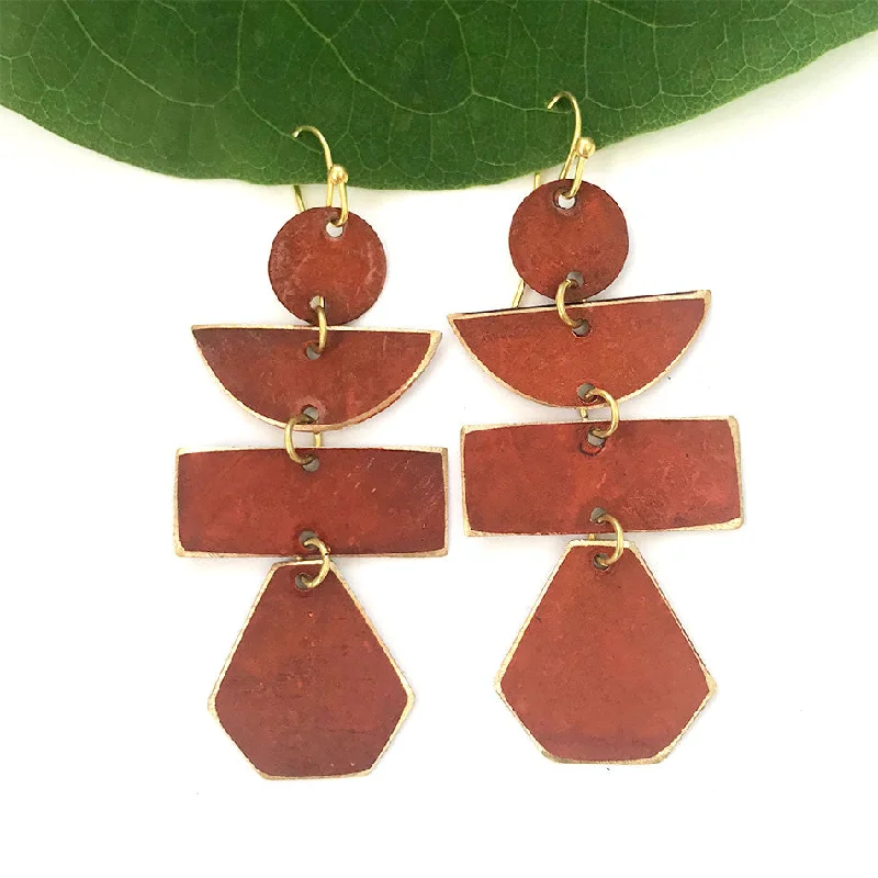 Exclusive Jewelry Discounts – Shop Now For Savings Pagoda Autumn Painted Earrings, India