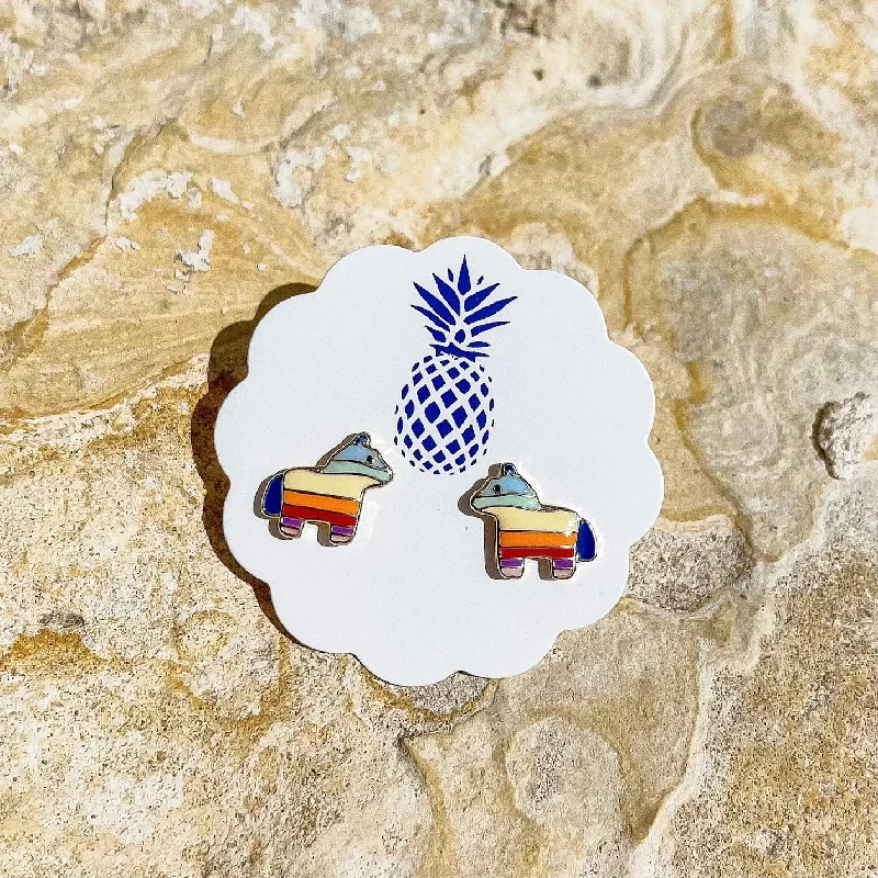 Final Call For Exquisite Jewelry At Reduced Rates Piñata Signature Enamel Studs by Prep Obsessed