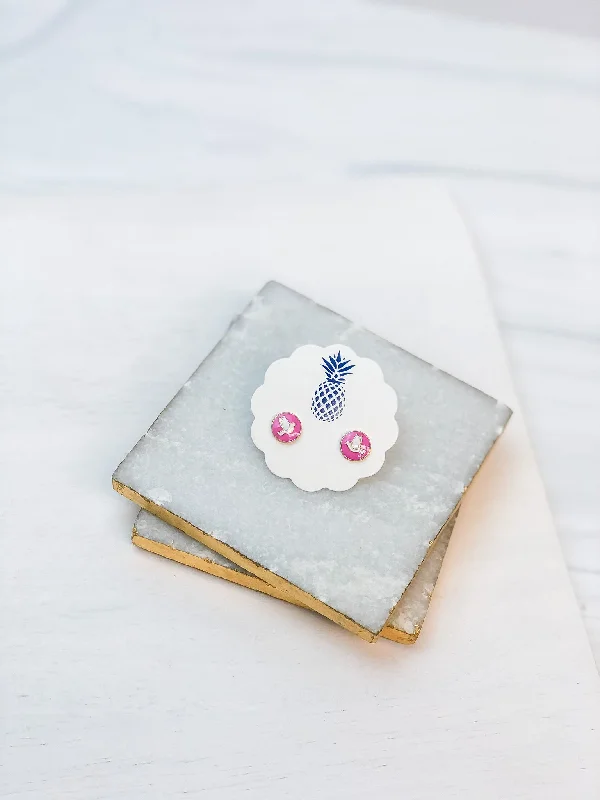 Flash Sale On Exquisite Jewelry – Don't Miss Out Pink/White Dove Enamel Signature Studs Flash Sale On Exquisite Jewelry – Don't Miss Out Pink/White Dove Enamel Signature Studs