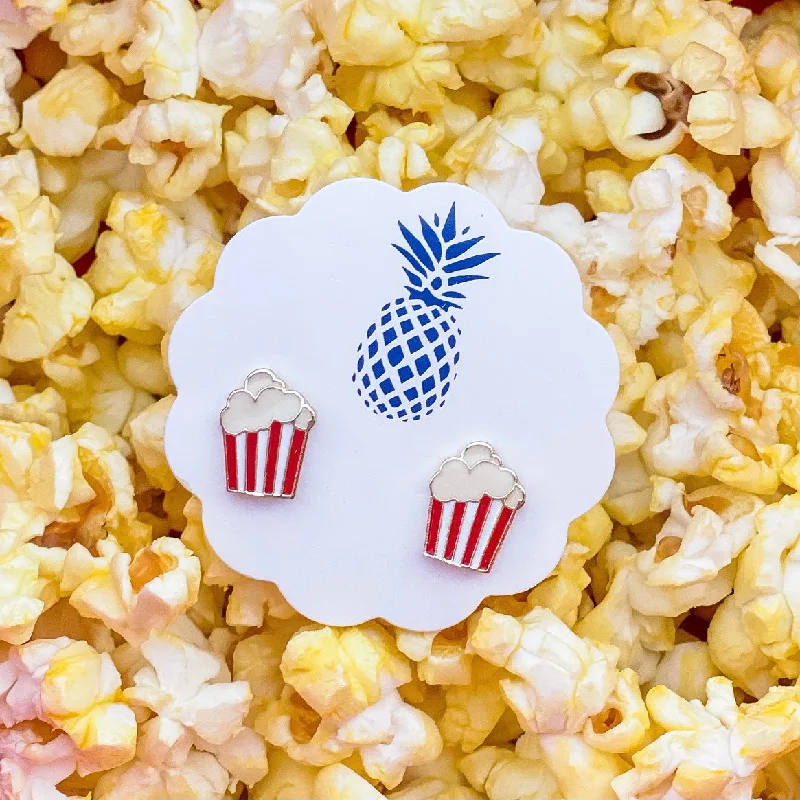 Unique Jewelry For Less – Shop The Sale Now Popcorn Signature Enamel Studs by Prep Obsessed