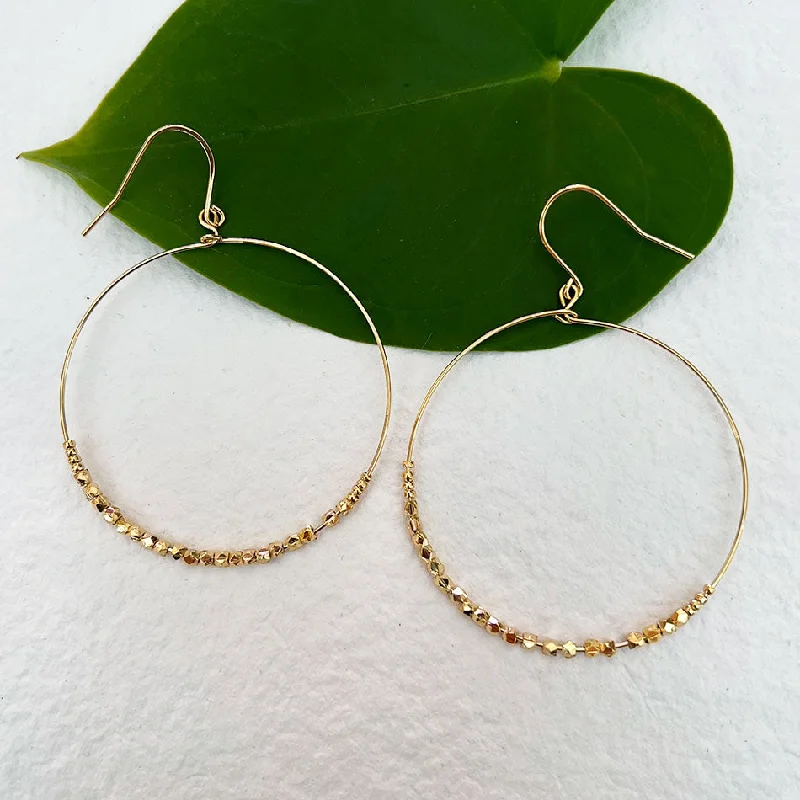Buy More, Save More On Stunning Jewelry Designs Self Worth Hoops - Gold, India