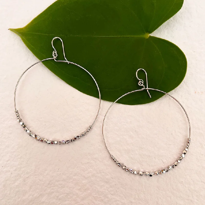 Limited-Stock Jewelry Clearance – Grab Your Favorites Now Self Worth Hoops - Silver, India