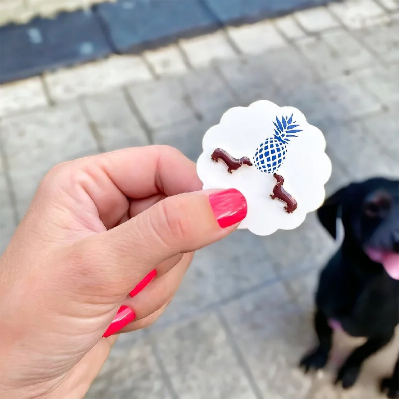 Get Ready To Sparkle – Special Jewelry Discounts Signature Pet Enamel Studs by Prep Obsessed - Dachshund Get Ready To Sparkle – Special Jewelry Discounts Signature Pet Enamel Studs by Prep Obsessed - Dachshund