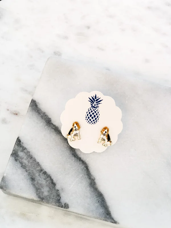 Jewelry Sale Alert – Shop Timeless Elegance Today Signature Pet Enamel Studs by Prep Obsessed - Hound
