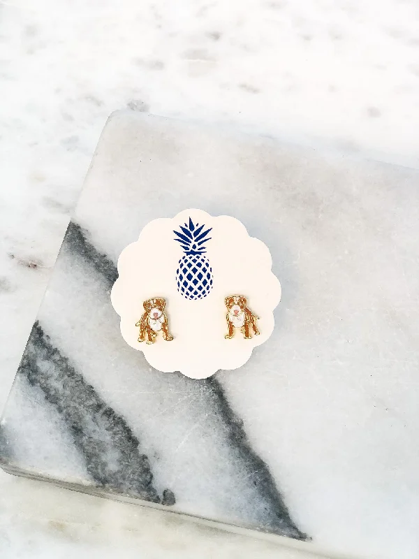 Make Every Moment Shine – Jewelry Discounts Available Signature Pet Enamel Studs by Prep Obsessed - Pitbull