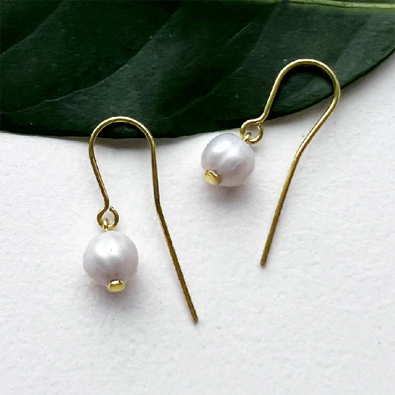 Exclusive Jewelry Sale Event – Shop Now Simplicity Pearl Earrings - Brass, Indonesia