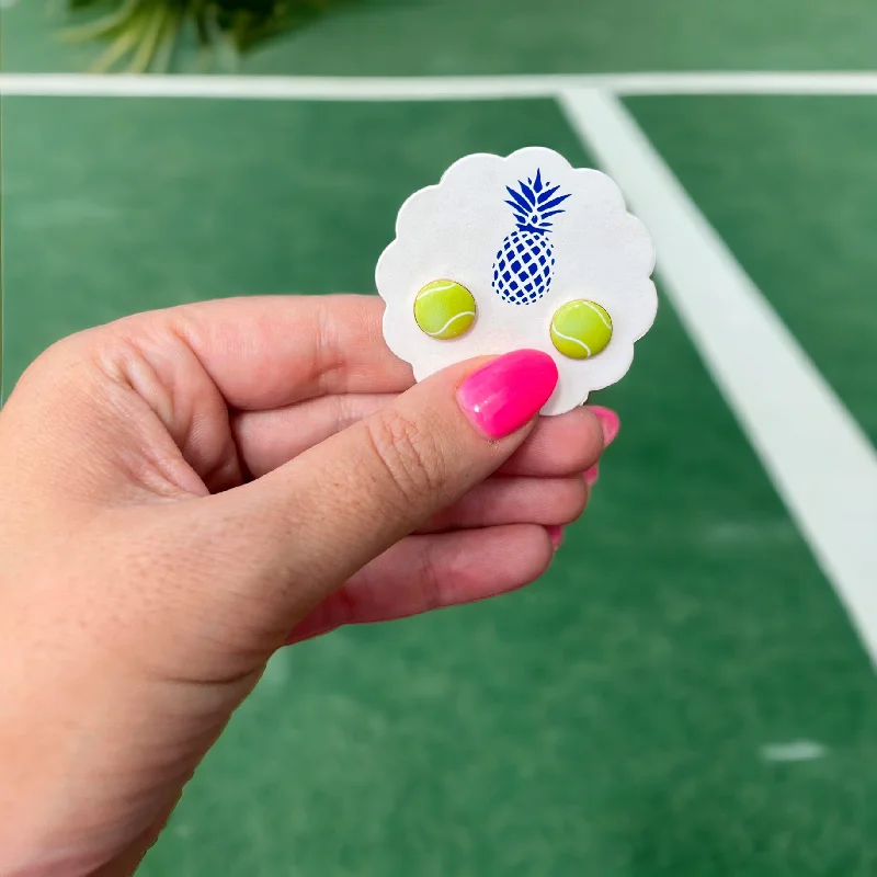 Flash Sale On Exquisite Jewelry – Don't Miss Out Tennis Signature Enamel Studs by Prep Obsessed