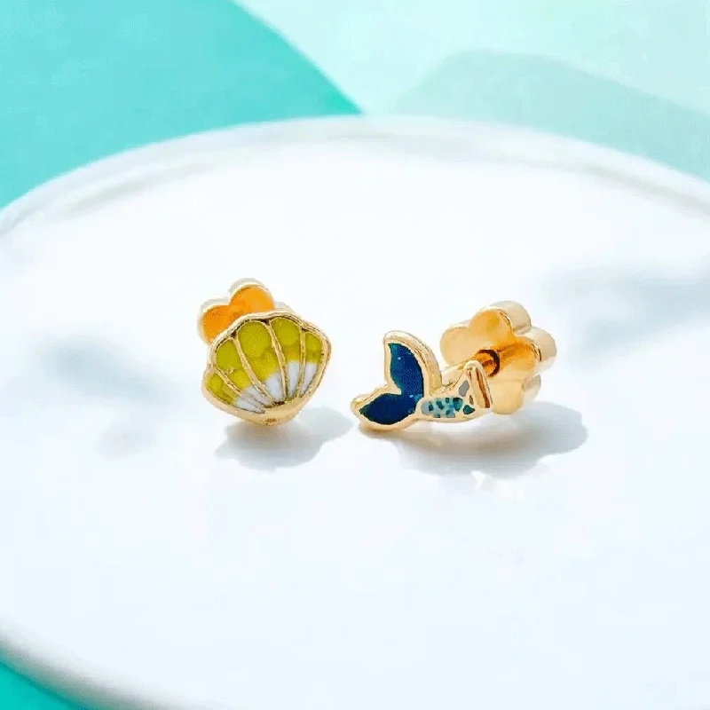 High-End Sparkle, Low-End Prices – Jewelry Sale Live Tiny Kid's Mermaid Earrings, Thailand High-End Sparkle, Low-End Prices – Jewelry Sale Live Tiny Kid's Mermaid Earrings, Thailand