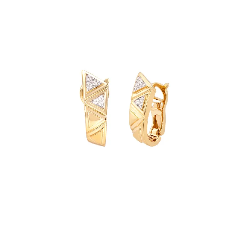 Luxury Jewelry At Unbeatable Discounts Triangolini Pave Earrings