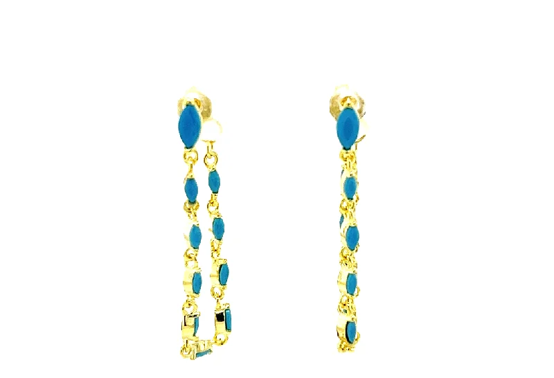 Premium Jewelry At Special Low Prices For A Limited Time Turquoise Chain Earrings