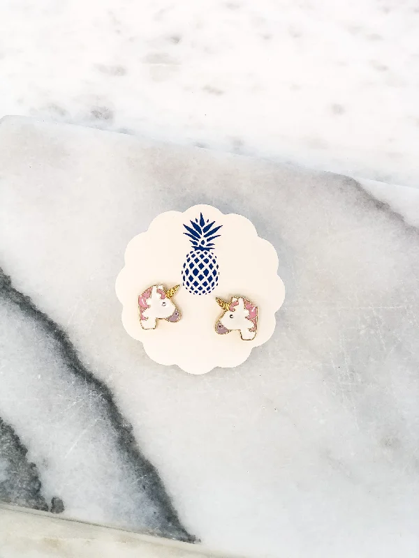 Limited-Time Jewelry Discounts – Shine Without The Splurge 'Unicorn Vibes Only' Signature Enamel Unicorn Studs Limited-Time Jewelry Discounts – Shine Without The Splurge 'Unicorn Vibes Only' Signature Enamel Unicorn Studs