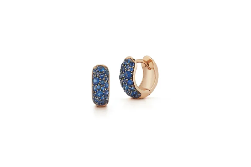 Flash Jewelry Sale – Get Stunning Pieces At Low Prices Walters Faith Rose and Blue Sapphire Huggie Earrings