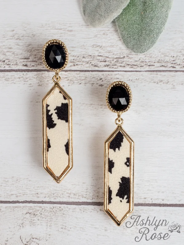 Discover Unique Jewelry With Special Limited-Time Offers With All The Memories Dangly Earrings with Stone Stud, Cream Cowhide Discover Unique Jewelry With Special Limited-Time Offers With All The Memories Dangly Earrings with Stone Stud, Cream Cowhide