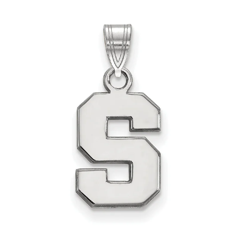 Bold And Beautiful Jewelry Now At Irresistible Prices 10k White Gold Michigan State Small Initial S Pendant