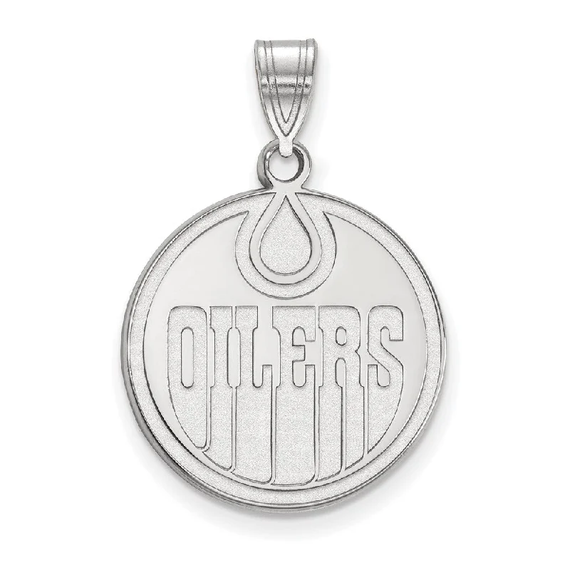 Romantic Heart-Shaped Jewelry For Special Gifts 10k White Gold NHL Edmonton Oilers Large Disc Pendant Romantic Heart-Shaped Jewelry For Special Gifts 10k White Gold NHL Edmonton Oilers Large Disc Pendant