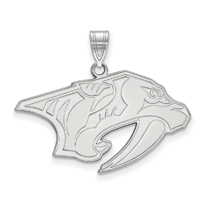 Unmissable Discounts On Timeless Jewelry Pieces 10k White Gold NHL Nashville Predators Large Pendant Unmissable Discounts On Timeless Jewelry Pieces 10k White Gold NHL Nashville Predators Large Pendant