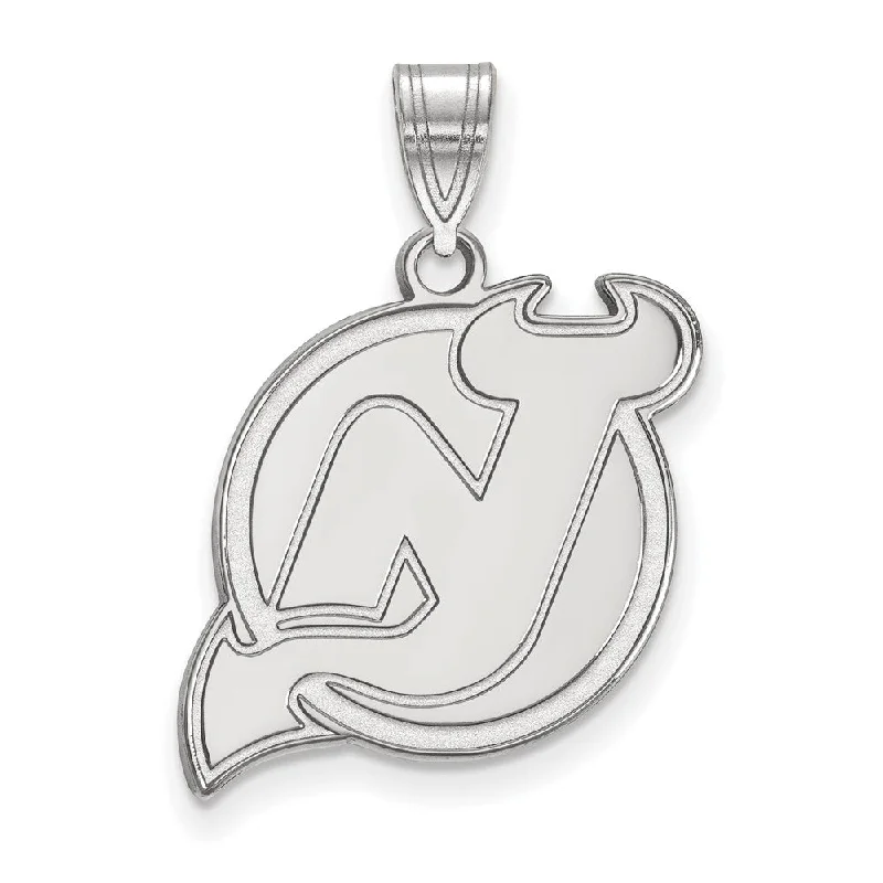 Limited-Time Offer On Premium Jewelry Collections 10k White Gold NHL New Jersey Devils Large Pendant Limited-Time Offer On Premium Jewelry Collections 10k White Gold NHL New Jersey Devils Large Pendant