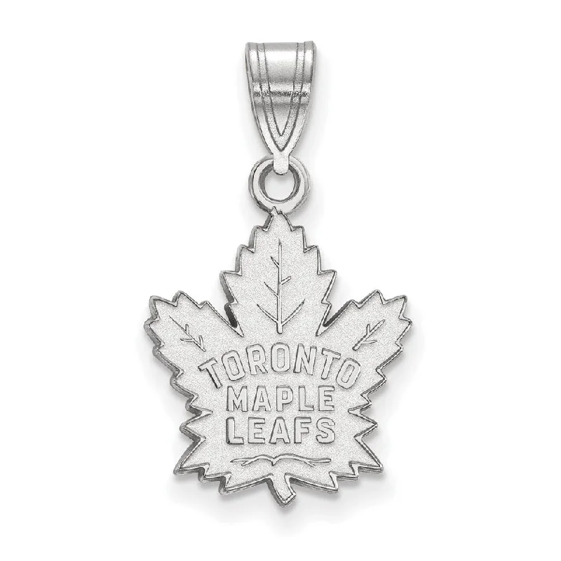 Trendy Minimalist Jewelry For Everyday Wear 10k White Gold NHL Toronto Maple Leafs Medium Pendant Trendy Minimalist Jewelry For Everyday Wear 10k White Gold NHL Toronto Maple Leafs Medium Pendant