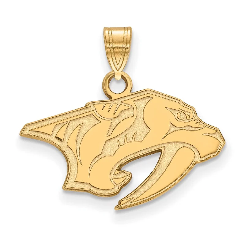 Exclusive Jewelry Sale – Limited-Time Discounts 10k Yellow Gold NHL Nashville Predators Small Pendant