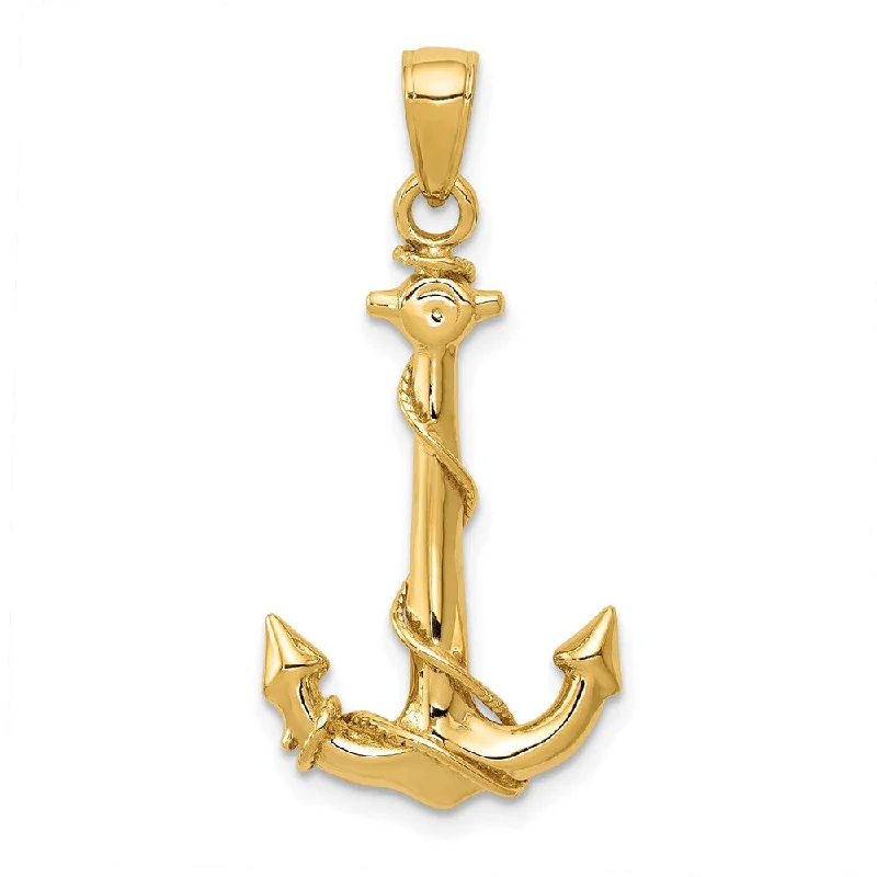 Exclusive Jewelry Sale – Grab Timeless Pieces Now 14k Yellow Gold Anchor with Rope Pendant Exclusive Jewelry Sale – Grab Timeless Pieces Now 14k Yellow Gold Anchor with Rope Pendant