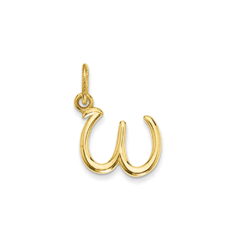 Huge Savings On Timeless Jewelry Collections 14k Yellow Gold, Claire Collection Mini Lower Case Initial W Charm Huge Savings On Timeless Jewelry Collections 14k Yellow Gold, Claire Collection Mini Lower Case Initial W Charm