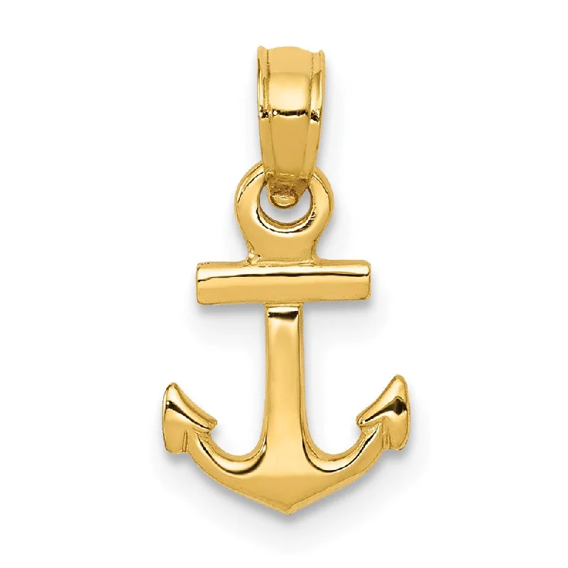 Adjustable Charm Bracelets For A Perfect Fit 14k Yellow Gold Mini Admiralty Anchor Pendant Adjustable Charm Bracelets For A Perfect Fit 14k Yellow Gold Mini Admiralty Anchor Pendant
