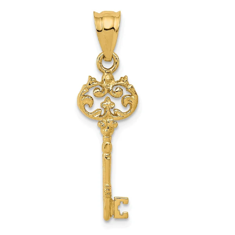 Holiday Jewelry Sale – Perfect Gifts At The Best Prices 14k Yellow Gold Polished Fancy Key Pendant, 8mm Holiday Jewelry Sale – Perfect Gifts At The Best Prices 14k Yellow Gold Polished Fancy Key Pendant, 8mm