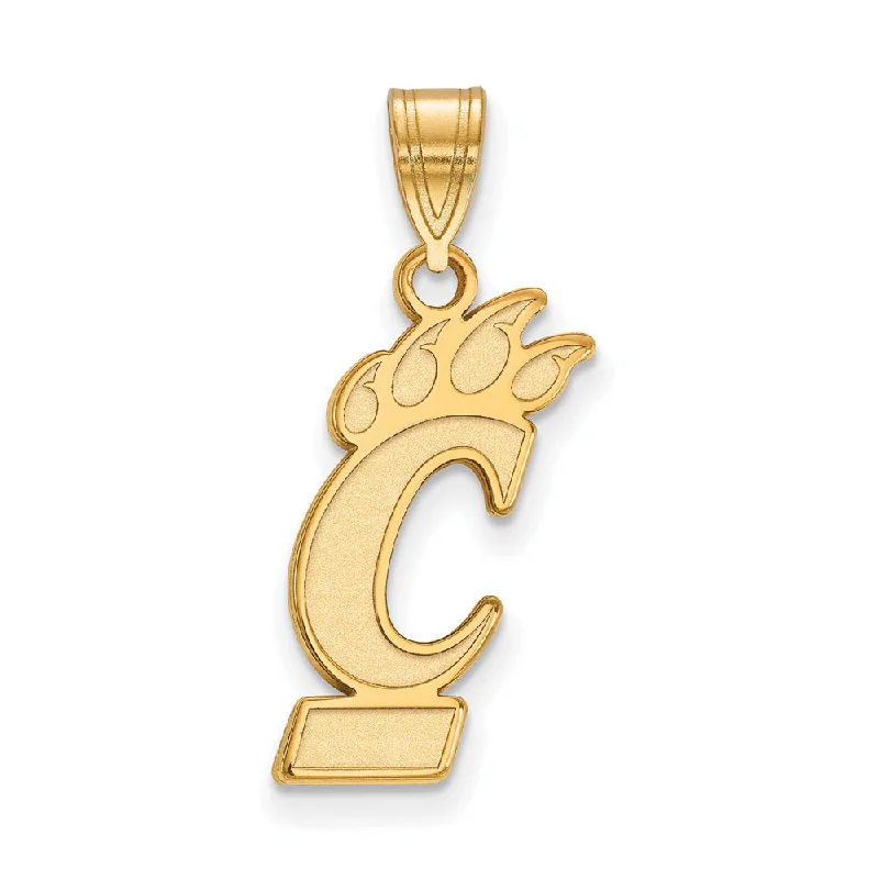 Shop Elegant Jewelry At Unbeatable Prices 14k Yellow Gold U of Cincinnati Large Logo Disc Pendant