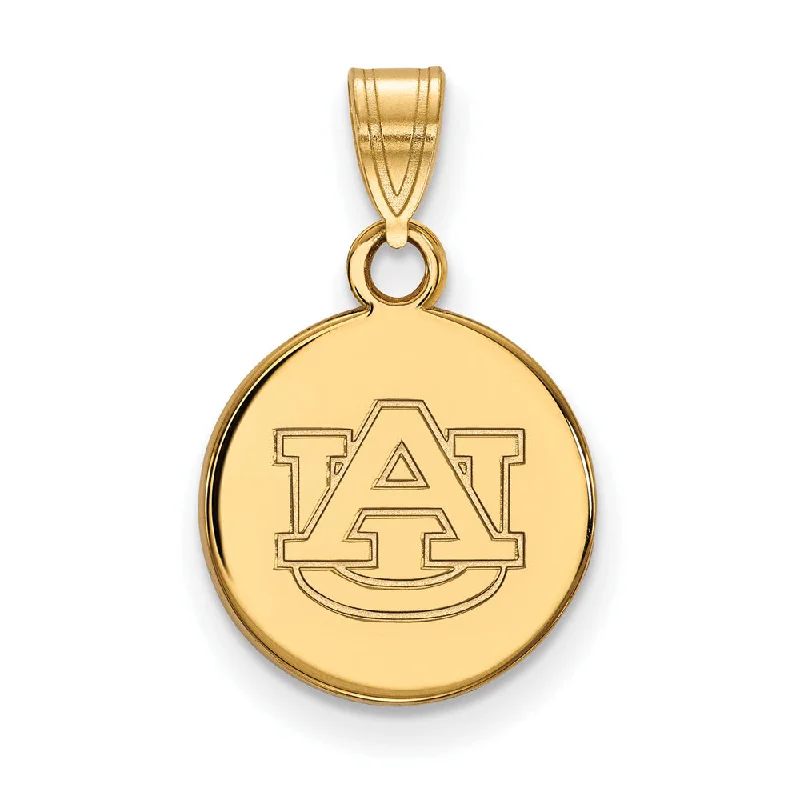 Timeless Jewelry At Special Discount Rates 14k Gold Plated Silver Auburn U Small Disc Pendant Timeless Jewelry At Special Discount Rates 14k Gold Plated Silver Auburn U Small Disc Pendant