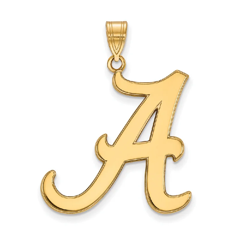 Personalized Jewelry At Special Discount Rates 14k Yellow Gold U. of Alabama XL Initial A Pendant Personalized Jewelry At Special Discount Rates 14k Yellow Gold U. of Alabama XL Initial A Pendant
