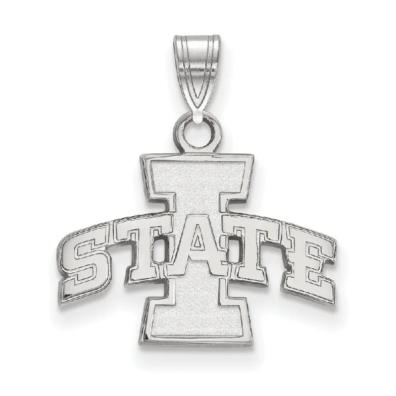 Discounted Luxury Jewelry – Shine Without The Splurge Sterling Silver Iowa State Small 'I STATE' Pendant Discounted Luxury Jewelry – Shine Without The Splurge Sterling Silver Iowa State Small 'I STATE' Pendant